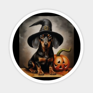 Halloween Dachshund Magnet